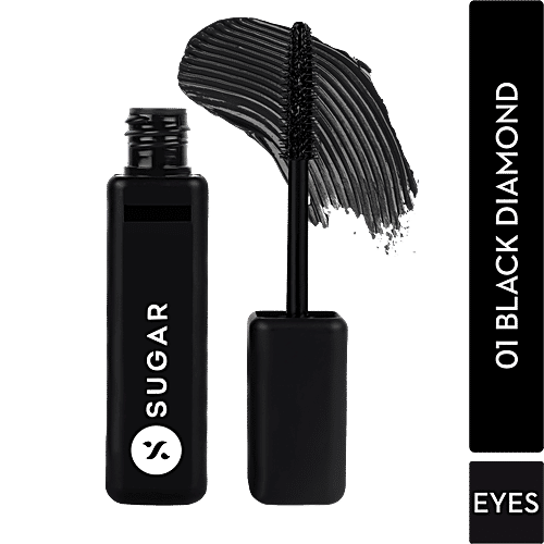 Sugar Cosmetics Bold Unfold Waterproof Mascara - Long-lasting, Waterproof & Smudge Proof, 10 ml 01 Black Diamond 