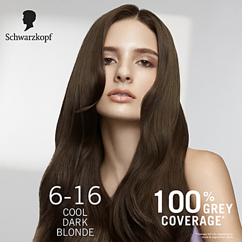 Schwarzkopf Colour Specialist Permanent Hair Colour - Care & Moisture, Perfect Grey Coverage, 165 ml 6-16 Cool Dark Blonde