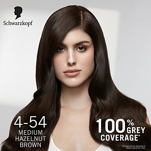 Schwarzkopf Colour Specialist Permanent Hair Colour - Care & Moisture, Perfect Grey Coverage, 165 ml 4-54Medium Hazelnut Brown 