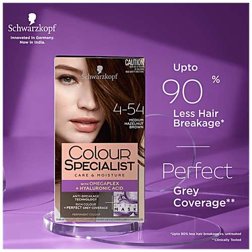 Buy Schwarzkopf Colour Specialist Permanent Hair Colour Care & Moisture, Perfect Grey Coverage