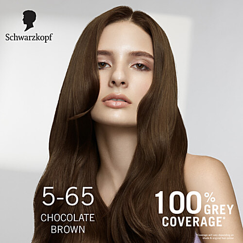 Schwarzkopf Colour Specialist Permanent Hair Colour - Care & Moisture, Perfect Grey Coverage, 165 ml 5-65 Chocolate Brown 