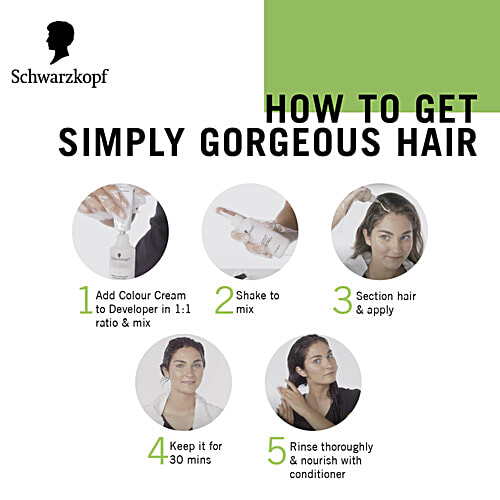 Schwarzkopf Simply Colour Permanent Hair Colour, 142.5 ml 5.00 Medium Brown 