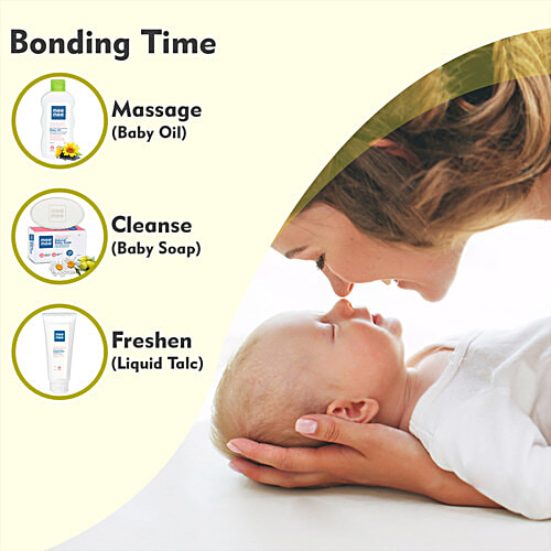 Mee Mee Natural Nourishing Baby Soap - With 100% Chamomile & Olive, Dermatologically Tested, 75 g Pack of 3 Soaps