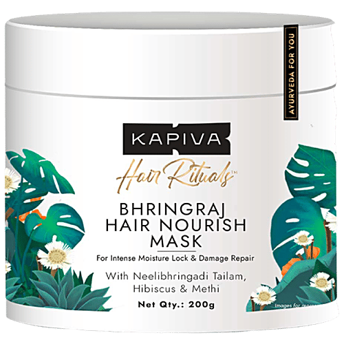 Buy Kapiva Bhringraj Hair Nourish Mask For Intense Moisture Lock