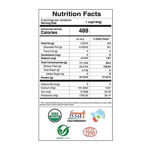 Landmark Organics Chana Whole Brown, 1 kg Pouch