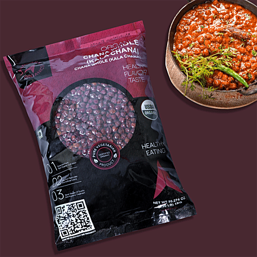 Landmark Organics Chana Whole Brown, 1 kg Pouch