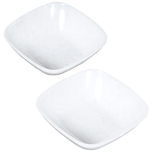 VC Malemine Square Serving Bowl - 100% Food Grade, 8 x 3 cm, 2 pcs