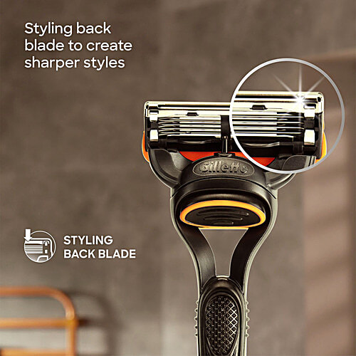 Gillette Fusion 5 Manual Razor - For Men, For Perfect Shave & Beard Shape, 1 pc (Get Free Travel Case) 