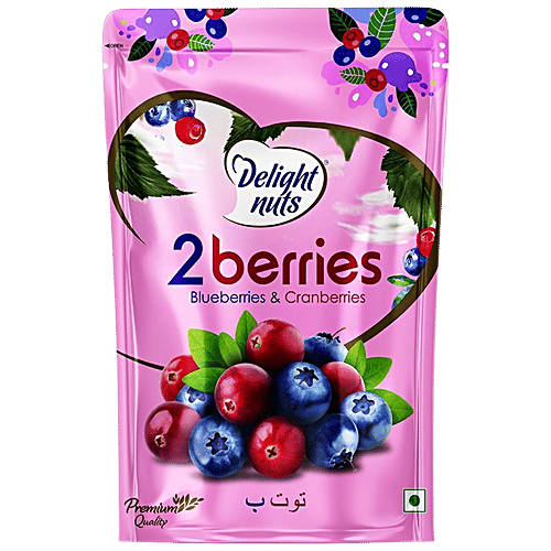 Buy Delight Nuts 2 Berries Blueberries & Cranberries Online at Best