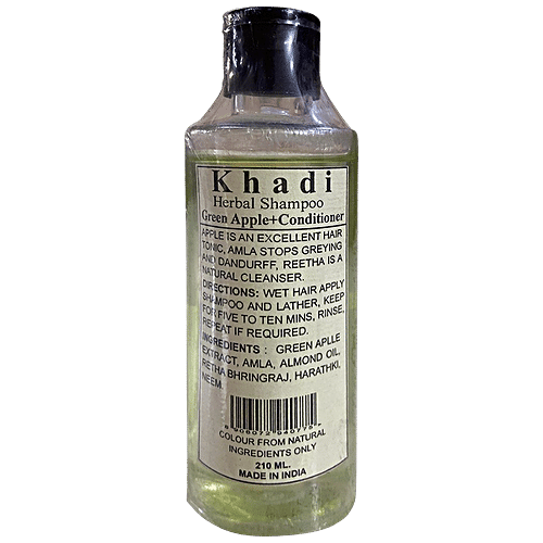 Buy Khadi Herbal Green Apple Conditioner With Shampoo Provides