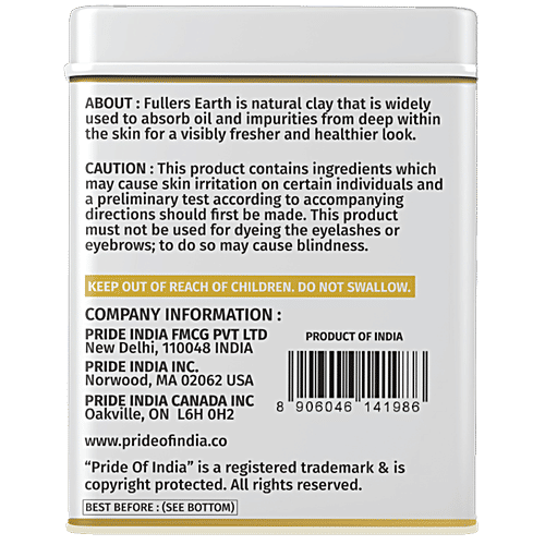 Buy Pride Of India Face Glow Fuller's Earth (Multani Mitti) Indian