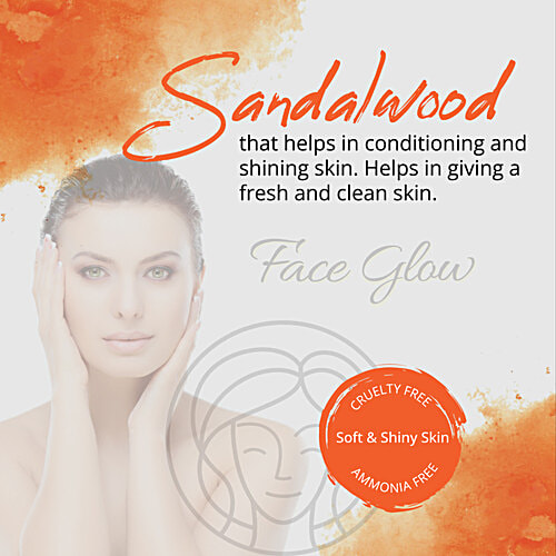 Pride Of India Face Glow - Fuller's Earth (Multani Mitti) Indian Healing Face Mask Powder with Sandalwood, 100% Natural, 120 g (12 Sachet of 10g each) 