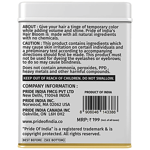 Buy Pride Of India Hair Bloom Herbal Indigo Hair Powder with Mixed