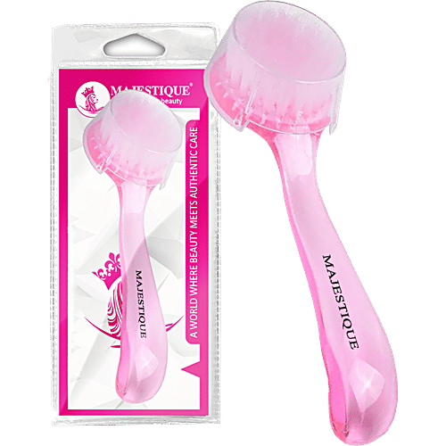 Majestique Facial Cleansing Brush - FC84, Removes Dead Skin, Assorted Colour, 1 pc Pouch 