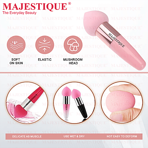 Buy MAJESTIQUE Facial Cleansing/Makeup Sponge With Pointed Tip