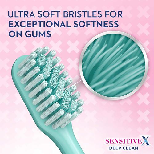 Oral-B Sensitive X Deep Clean Toothbrush - Ultra Soft Bristles & X-Filament Technology, For Gentle Superior Clean, 2 pcs  