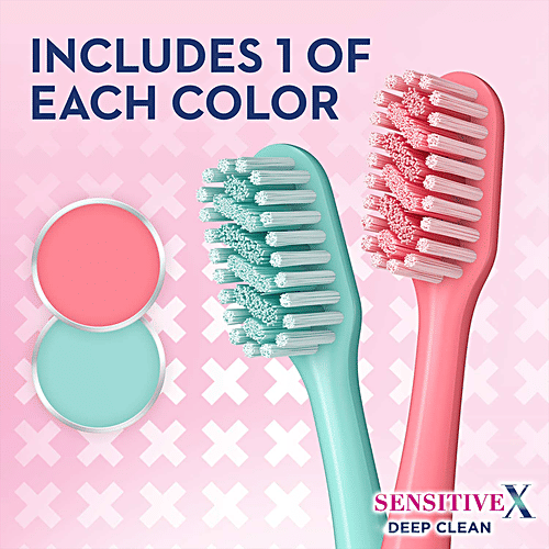 Buy OralB Sensitive X Deep Clean Toothbrush Ultra Soft Bristles & XFilament Technology, For