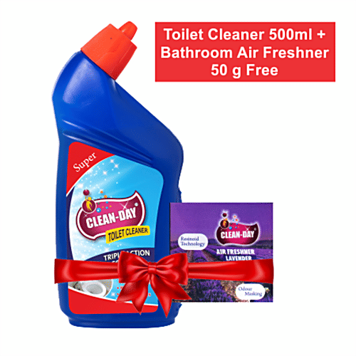 Buy Clean Day Toilet Cleaner Removes Tough Stains, Kills 99.9 Germs