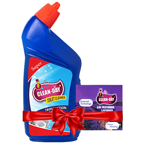 Buy Clean Day Toilet Cleaner Removes Tough Stains, Kills 99.9 Germs