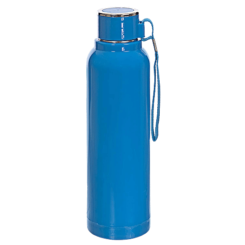 Cello Puro Steel-X Benz 900 Insulated Bottle - With Stainless Steel Inner, Blue, 730 ml  