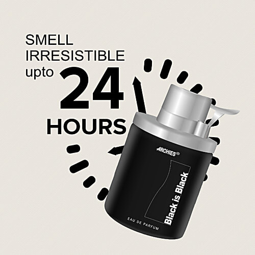 Archies Black Is Black Eau De Perfume - Long-lasting Fragrance, For Men, 100 ml