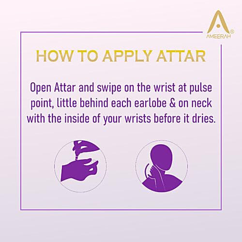 Ameerah Jameelah Attar Roll On - Long-lasting Fragrance, Alcohol Free, For Men & Women, 8 ml