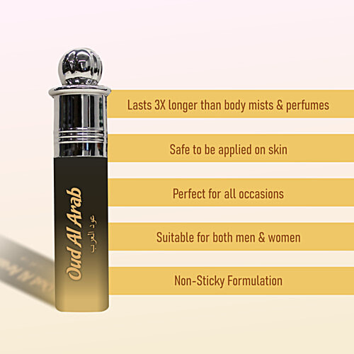 Buy Ameerah Oud Al Arab Attar Roll On Longlasting Fragrance, Alcohol Free, For Men & Women