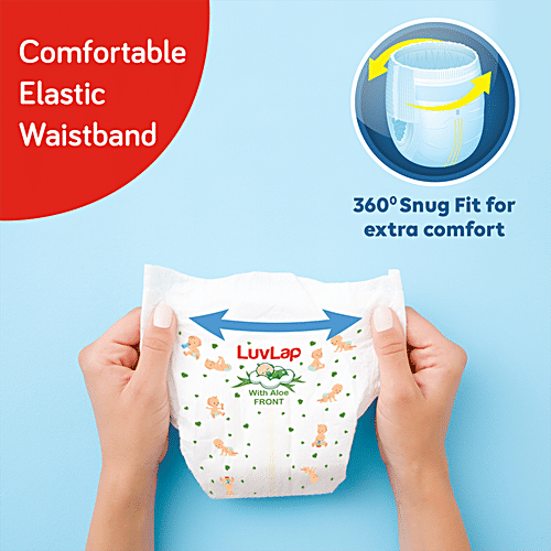 LuvLap LuvLap Baby Diaper Pants - M, 1 pc Ultra Soft, Anti-Rash