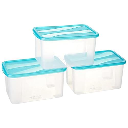 Buy YouBee Plastic Fridge Multi-Storage Container Box - With Lid, BPA Free,  Food Grade, Blue Lid Online at Best Price of Rs 379 - bigbasket