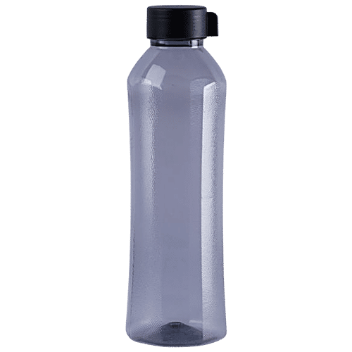 bb home Cirrus Plastic PET Water Bottle - Break Resistant, Leak Proof, Black, 1 L  