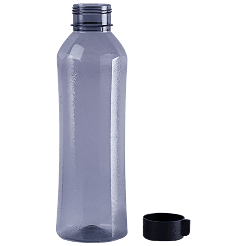 bb home Cirrus Plastic PET Water Bottle - Break Resistant, Leak Proof, Black, 1 L  