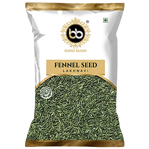 Buy Bharat Bazaar Fennel Seed Lakhnavi, 100 Pure, Thick, No Added