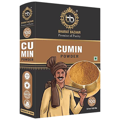 Buy Bharat Bazaar Cumin Powder 100 Pure, No Added Colours Online at Best Price of Rs 75