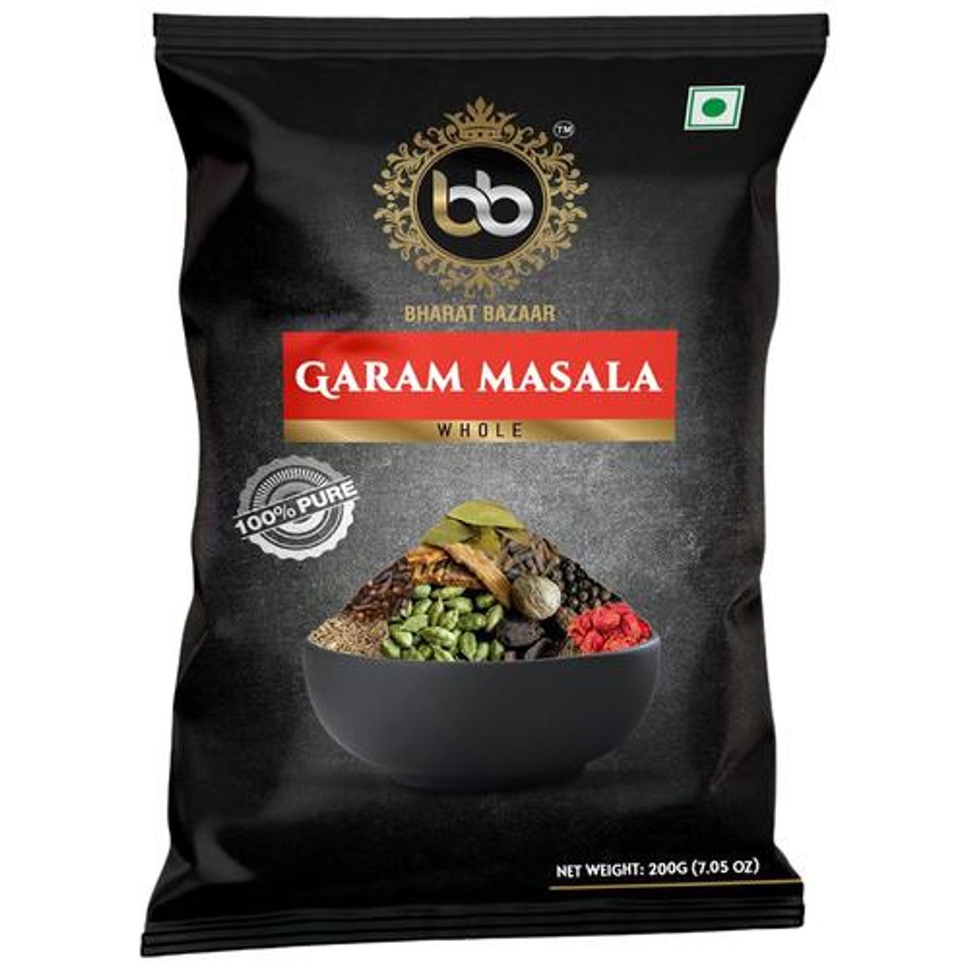 Buy Bharat Bazaar Garam Masala Whole 100 Pure, Spice Blend Online at