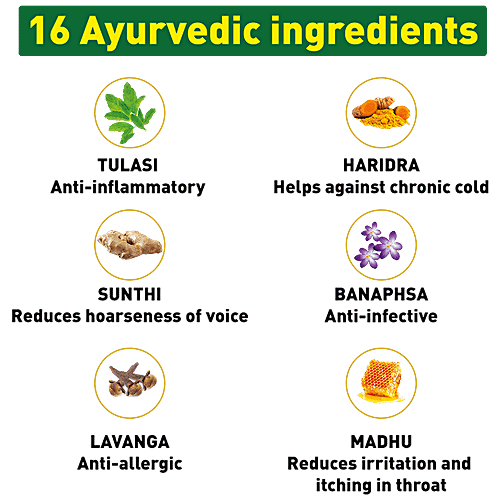 Buy ZANDU Ayurvedic Cough Syrup Strong, NonDrowsy, Helps Relief From