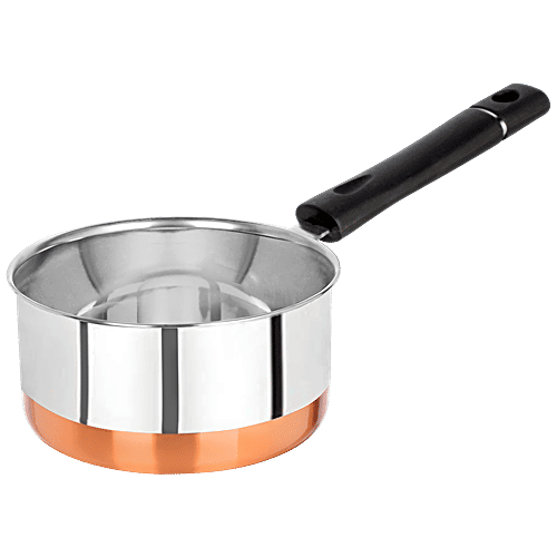 Buy Omega Stainless Steel Copper Bottom Saucepan 13', 0.7 mm