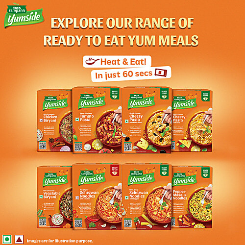 Tata Sampann Yumside Vegetable Biryani - Rich & Aromatic, Ready To Eat, No Preservatives, 330 g (Pack of 2) 