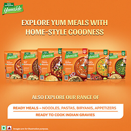 Tata Sampann Yumside Delhi Style Butter Chicken - Source Of Protein, Ready To Eat, No Preservatives, 285 g (Pack of 2) 