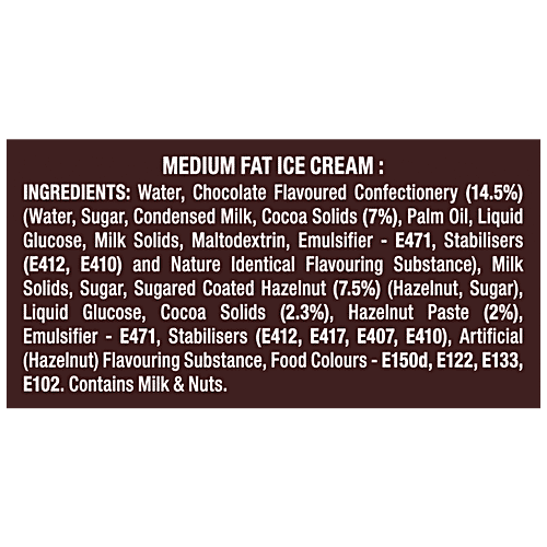 Buy kwality walls Hazelnut Chocolate Ice Cream Online at Best Price of