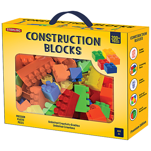 Buy Sterling Construction Blocks Suitable For Ages 3 Years & Above