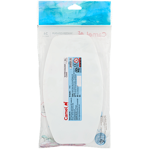 Camel Water Colour Cakes - 24 Shades, With Paint Brush, 1 pc  Premium Quality
 24 Unique Shades