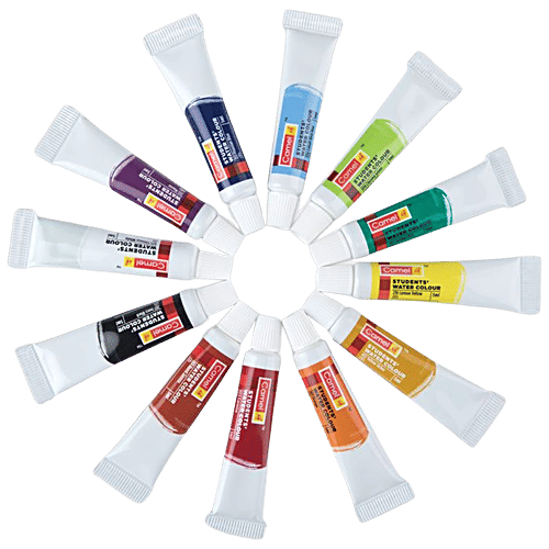 Camel Water Colour Tubes - 12 Shades, 5 ml