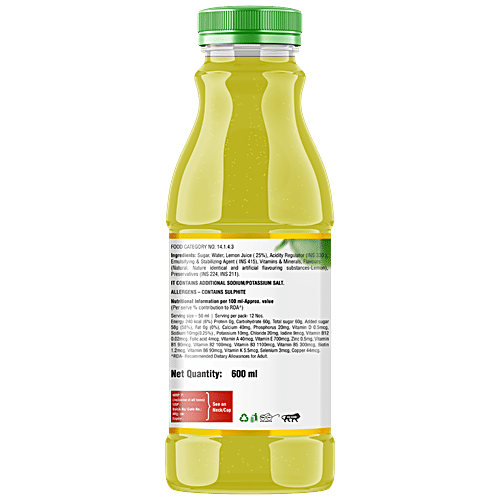 Rasna Lemon Power Squash, 600 ml
