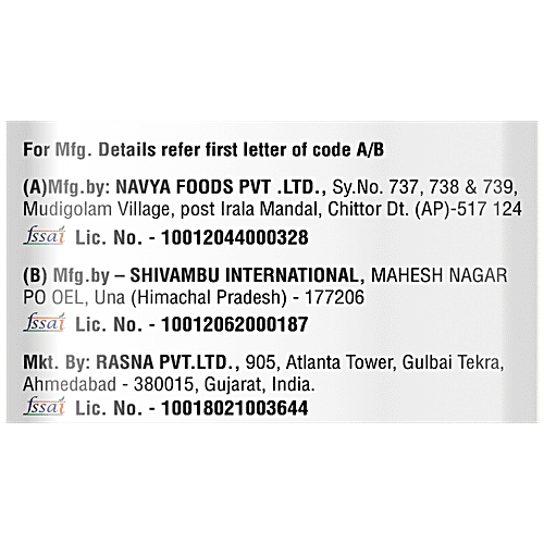 Rasna Lemon Power Squash, 600 ml