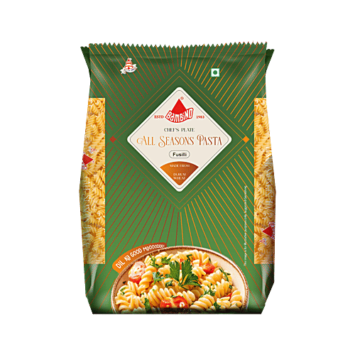 Bambino Premium All Seasons Fusilli Pasta - Goodness Of Durum Wheat Semolina, 400 g