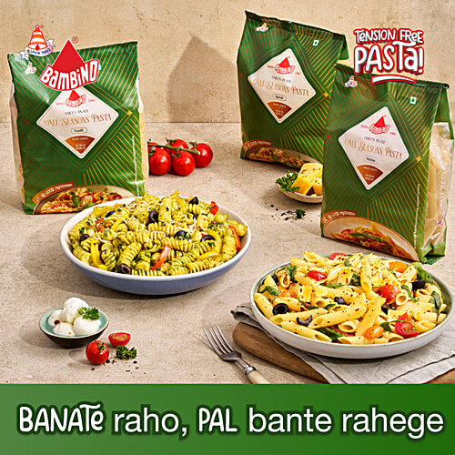 Bambino Premium All Seasons Penne Pasta - Goodness Of Durum Wheat Semolina, 400 g  