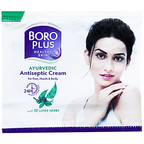 Boroplus Ayurvedic Antiseptic Cream - 24 Hours Moisturisation, For Face, Hands & Body, 5 ml  