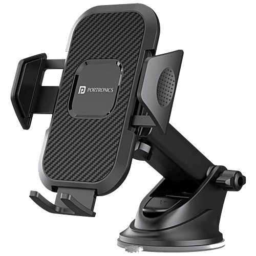 Buy Portronics Clamp M Car Mobile Holder With 360Â° Rotational, 180