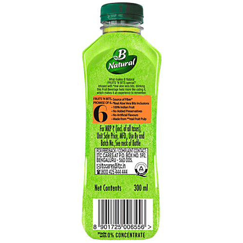 B Natural Fruits N Bits Mixed Fruit Juice - Infused With Real Fruit Bits, Indian Fruit, 300 ml  