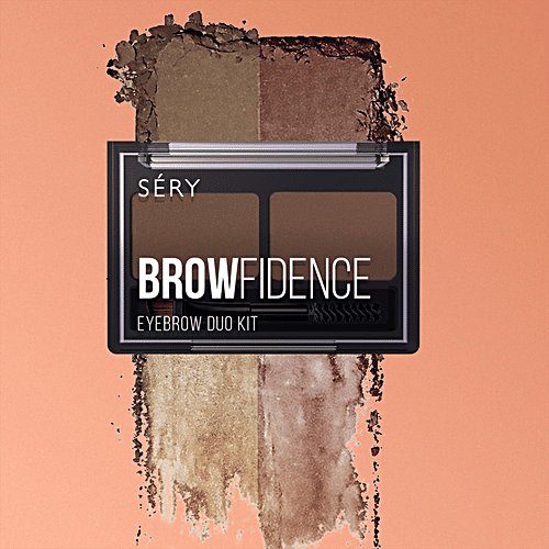 Sery Browfidence Eyebrow Duo Kit - Brow Shaping & Filling, With Vitamin E, 4 g Natural Bed-01 